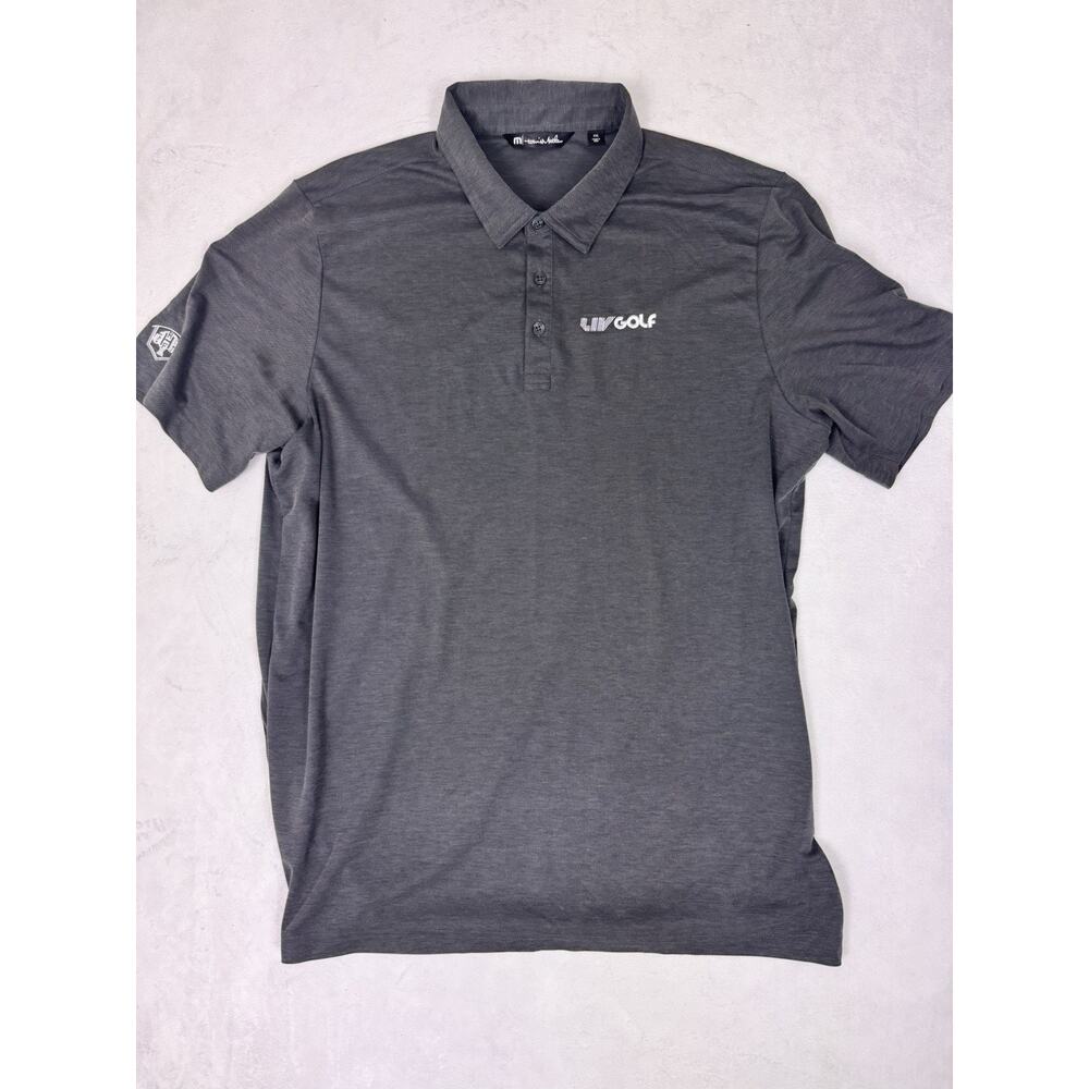 TravisMathew LIV Golf Polo Shirt 2XL Pima Cotton Blend Short Sleeve